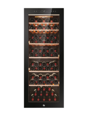 Racitoare de vinuri Wine Bank 50 Seria 5 Freestanding, 1 zone, 84 sticle, Iluminare LED, Clasa G, L x A x I (mm) 497x585x1270